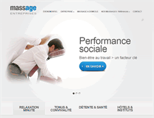Tablet Screenshot of massages-entreprise.com